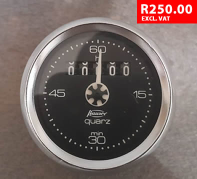 Hour meter with minute hand